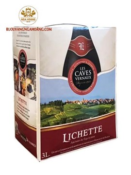 VANG BỊCH LICHETTE VCE ROUGE 3 LÍT