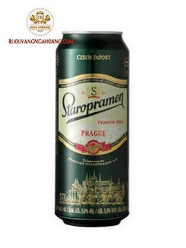 BIA STAROPRAMEN 5% 500ML - THÙNG 24 LON