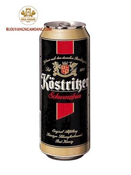 BIA KOSTRITZER SCHWARZBIER 4,8% 500ML - THÙNG 24 LON