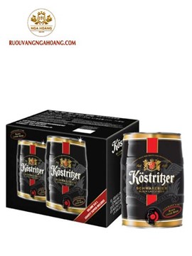 BIA KOSTRITZER SCHWARZBIER 4,8% 5000ML - THÙNG 2 BOM