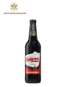 BIA BUDWEISER DARK CHAI 330ML - THÙNG 24 CHAI