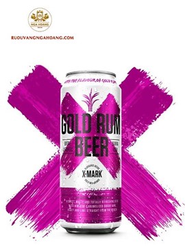 BIA X MARK GOLD RUM BEER 500ML - THÙNG 12 LON