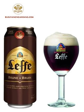 BIA LEFFE LON NÂU 500ML - THÙNG 24 LON