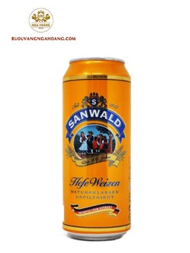 BIA SANWALD HEFE WEIZEN 500ML - THÙNG 24 LON