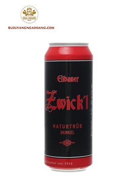 BIA đen Eibauer Zwick'l Dunkel LON 500ML - THÙNG 12 LON