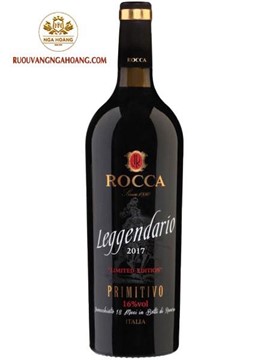 Vang Leggendario Limited Primitivo Rocca