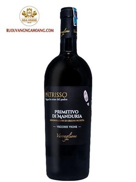 Vang Patrisso Primitivo Di Manduria 18,5 Độ